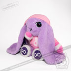 Plush Hoodie Pink Bun Hoodie accessory