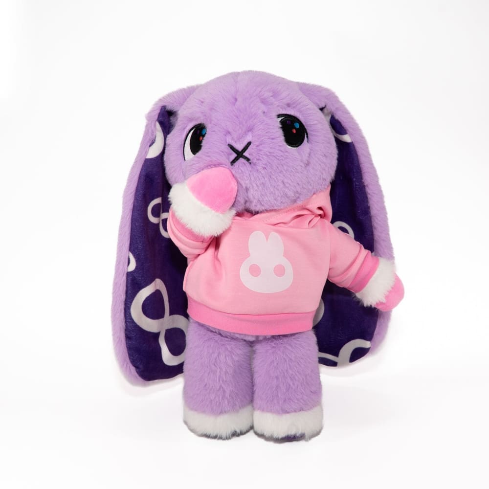 Plush Hoodie Pink Bun Hoodie accessory