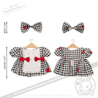 Plush Outfit - Checkered Dress Outfit accessory