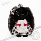Plush Outfit - Checkered Dress Outfit accessory