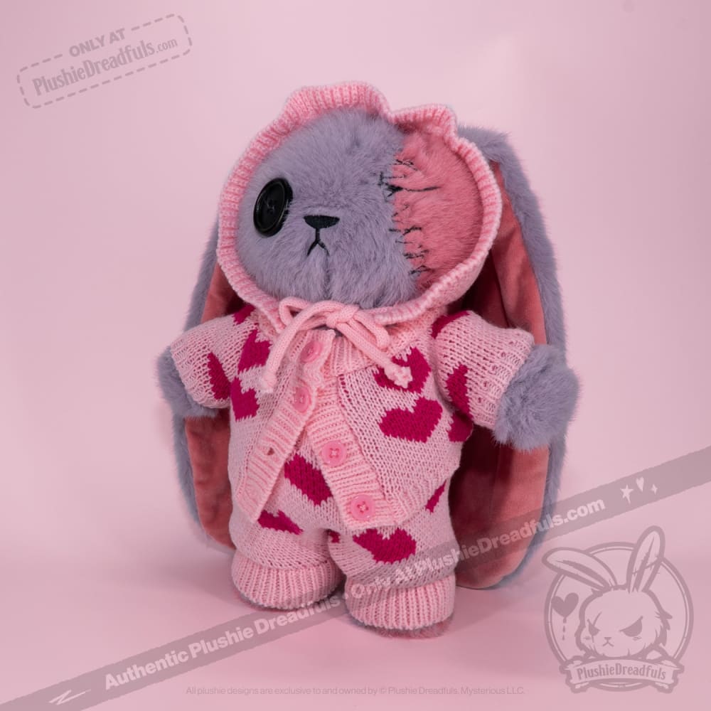 Plush Outfit - Knit Heart Ensemble accessory