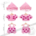 Plush Outfit - Knit Heart Ensemble accessory