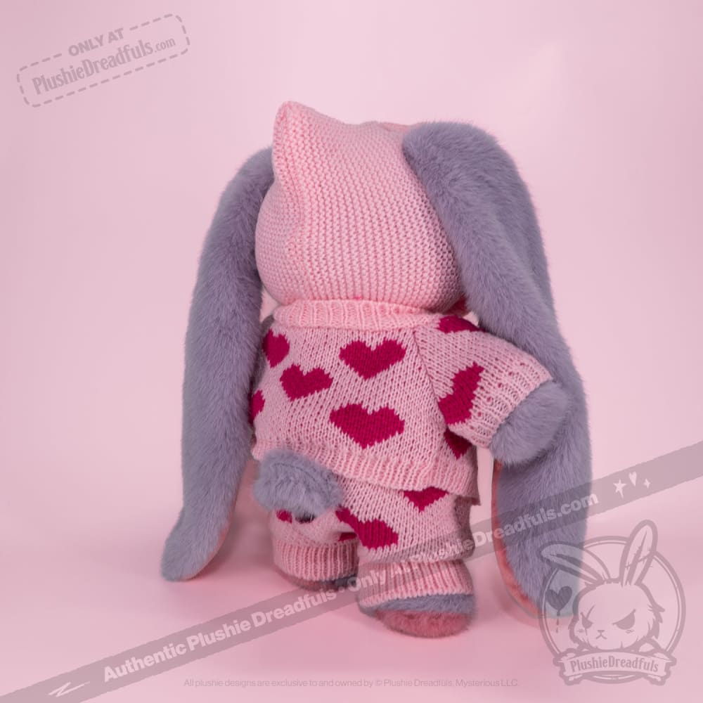 Plush Outfit - Knit Heart Ensemble accessory