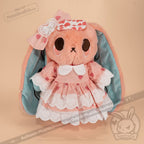 Plush Outfit - Pink Polka Dot Ruffle Dress Outfit - accessory