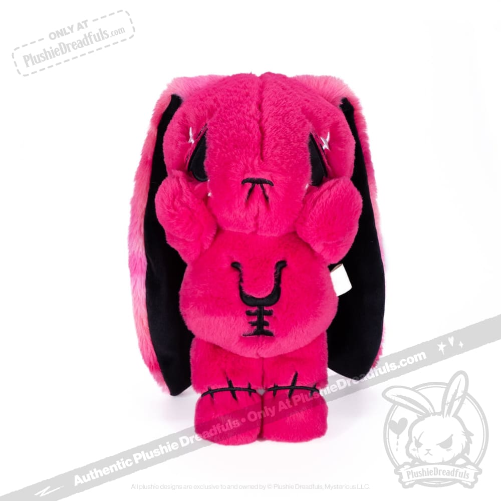 Plushie Dreadfuls - Anxiety Rabbit (Hot Pink Limited Edition) Plush Stuffed Animal Plush