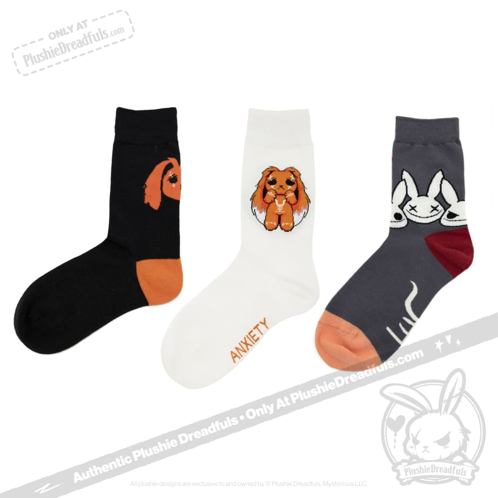 Anxiety Rabbit Pullover Set - Mysterious