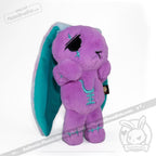 Plushie Dreadfuls - Anxiety Rabbit (PURPLE TEAL Limited Edition) - Plush Stuffed Animal plush