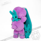 Plushie Dreadfuls - Anxiety Rabbit (PURPLE TEAL Limited Edition) - Plush Stuffed Animal plush