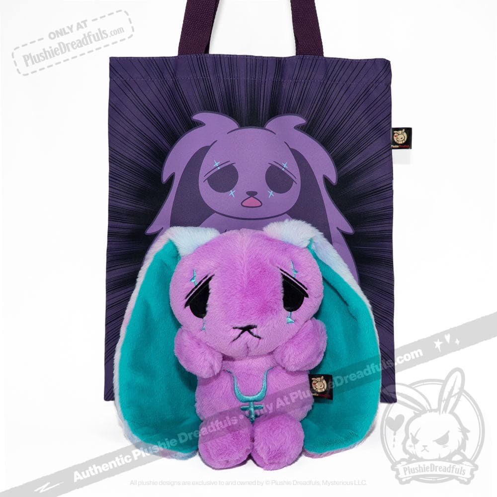 Plushie Dreadfuls - Anxiety Rabbit (PURPLE TEAL Limited Edition) - Plush Stuffed Animal plush