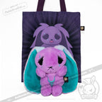 Plushie Dreadfuls - Anxiety Rabbit (PURPLE TEAL Limited Edition) - Plush Stuffed Animal plush