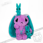 Plushie Dreadfuls - Anxiety Rabbit (PURPLE TEAL Limited Edition) - Plush Stuffed Animal plush