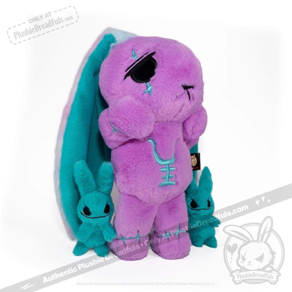 Plushie Dreadfuls - Anxiety Rabbit (PURPLE TEAL Limited Edition) - Plush Stuffed Animal plush