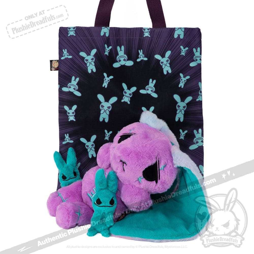 Plushie Dreadfuls - Anxiety Rabbit (PURPLE TEAL Limited Edition) - Plush Stuffed Animal plush