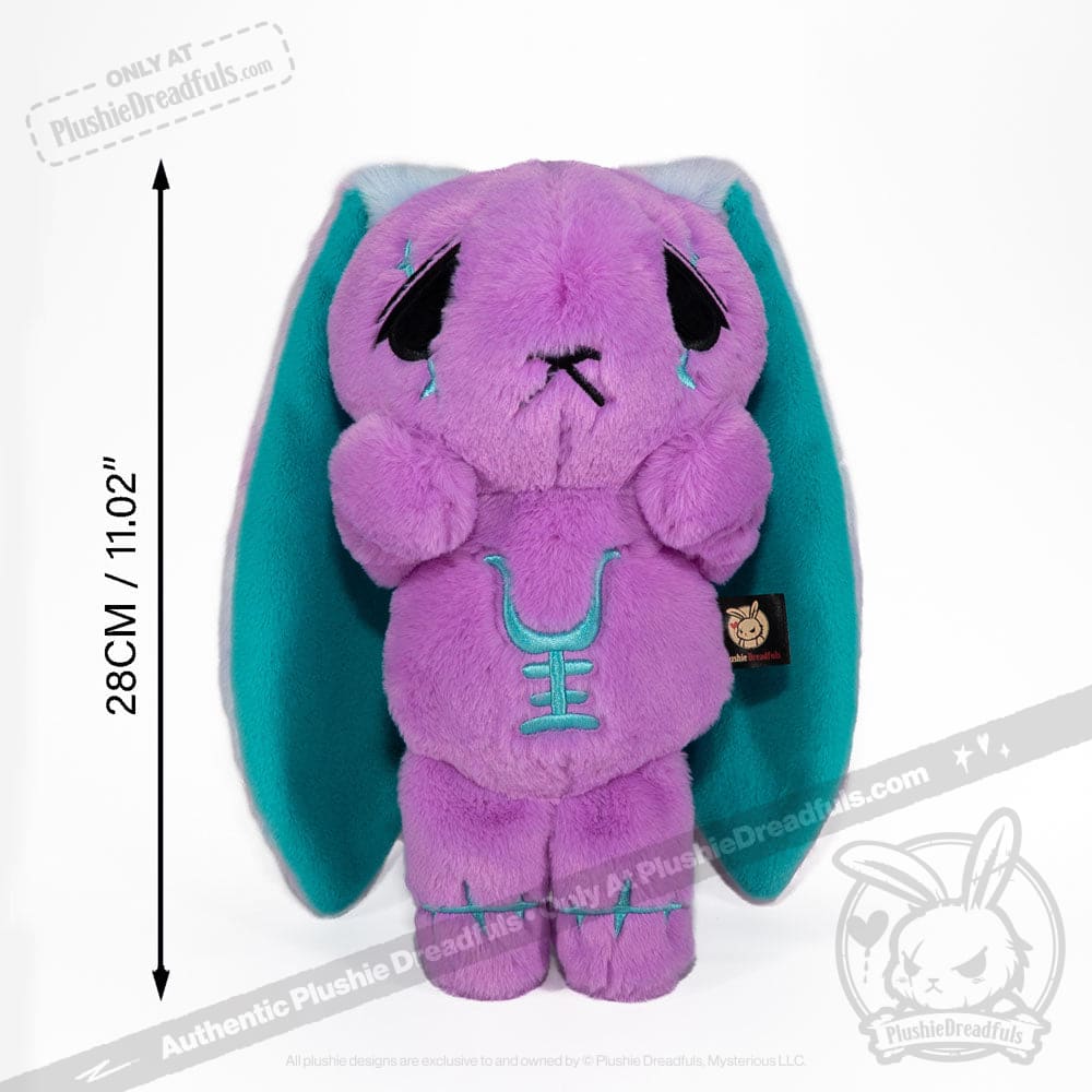 Plushie Dreadfuls - Anxiety Rabbit (PURPLE TEAL Limited Edition) - Plush Stuffed Animal plush