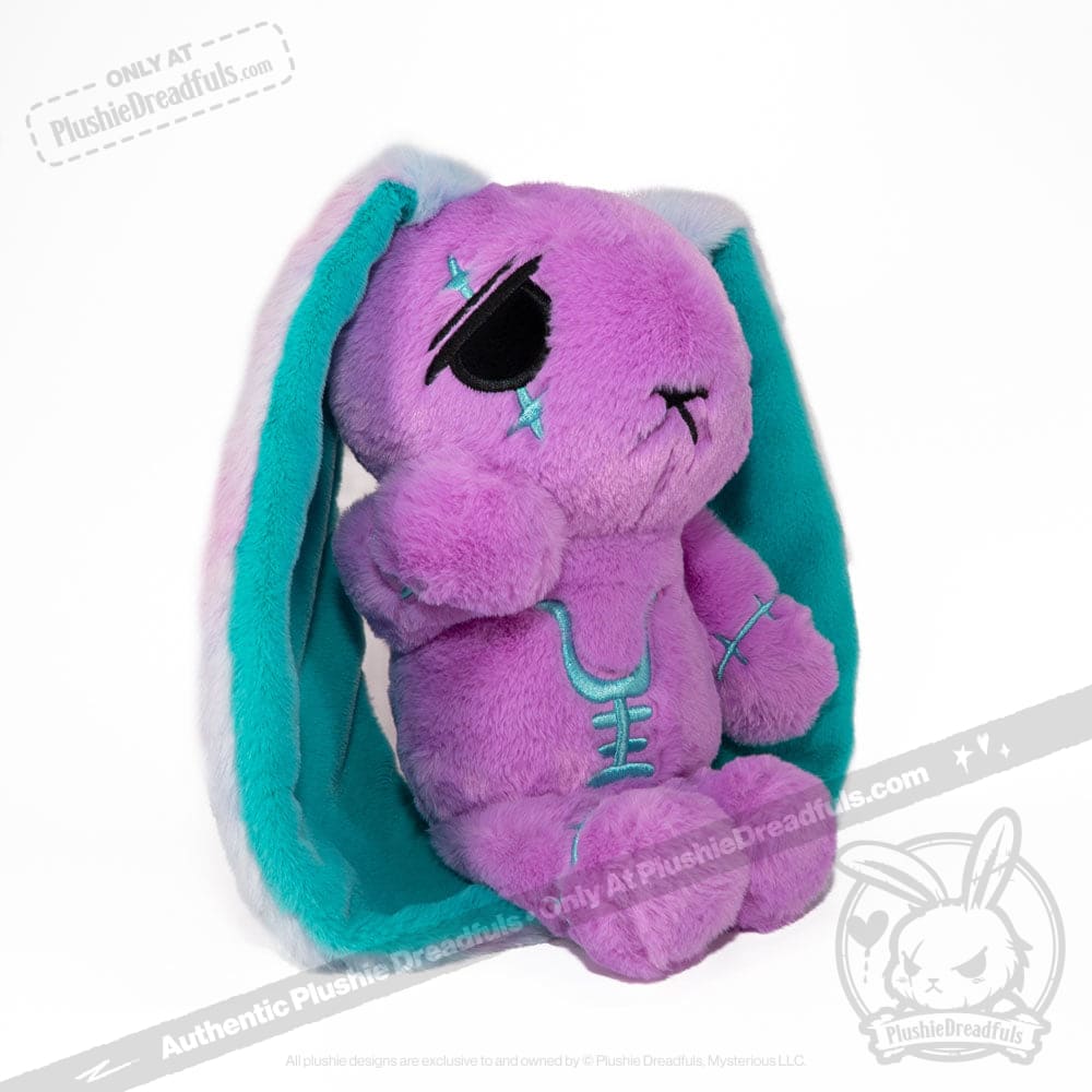 Plushie Dreadfuls - Anxiety Rabbit (PURPLE TEAL Limited Edition) - Plush Stuffed Animal plush