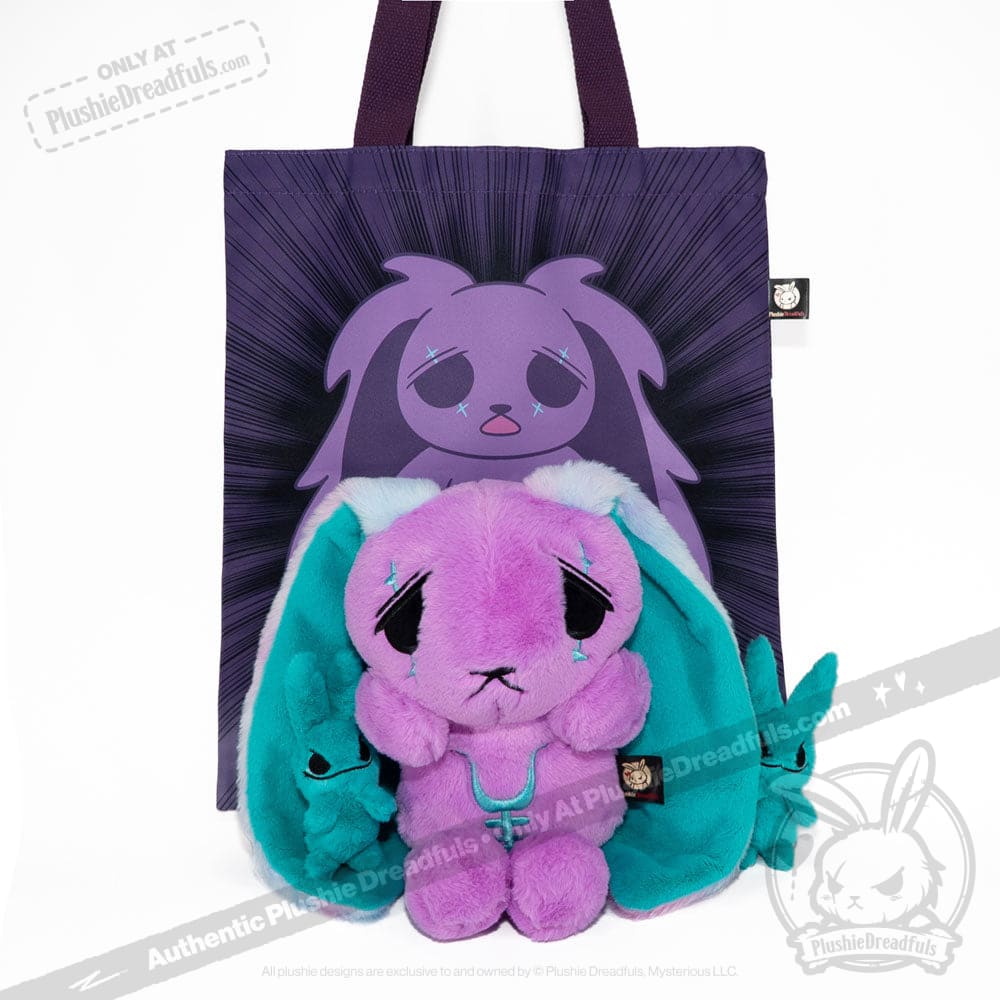Plushie Dreadfuls - Anxiety Rabbit (PURPLE TEAL Limited Edition) - Plush Stuffed Animal plush