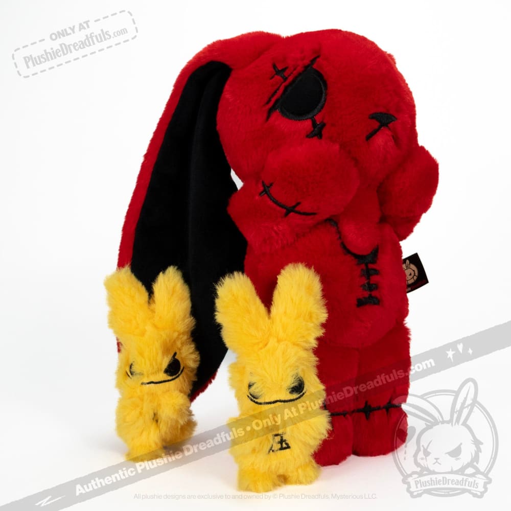 Plushie Dreadfuls Anxiety Rabbit Red ’Pressure’ Edition Plush Stuffed Animal toy