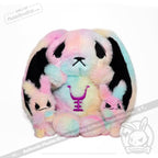 Plushie Dreadfuls - Anxiety Rabbit Tie Dye Limited Edition - Plush Stuffed Animal plush