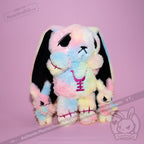 Plushie Dreadfuls - Anxiety Rabbit Tie Dye Limited Edition - Plush Stuffed Animal plush
