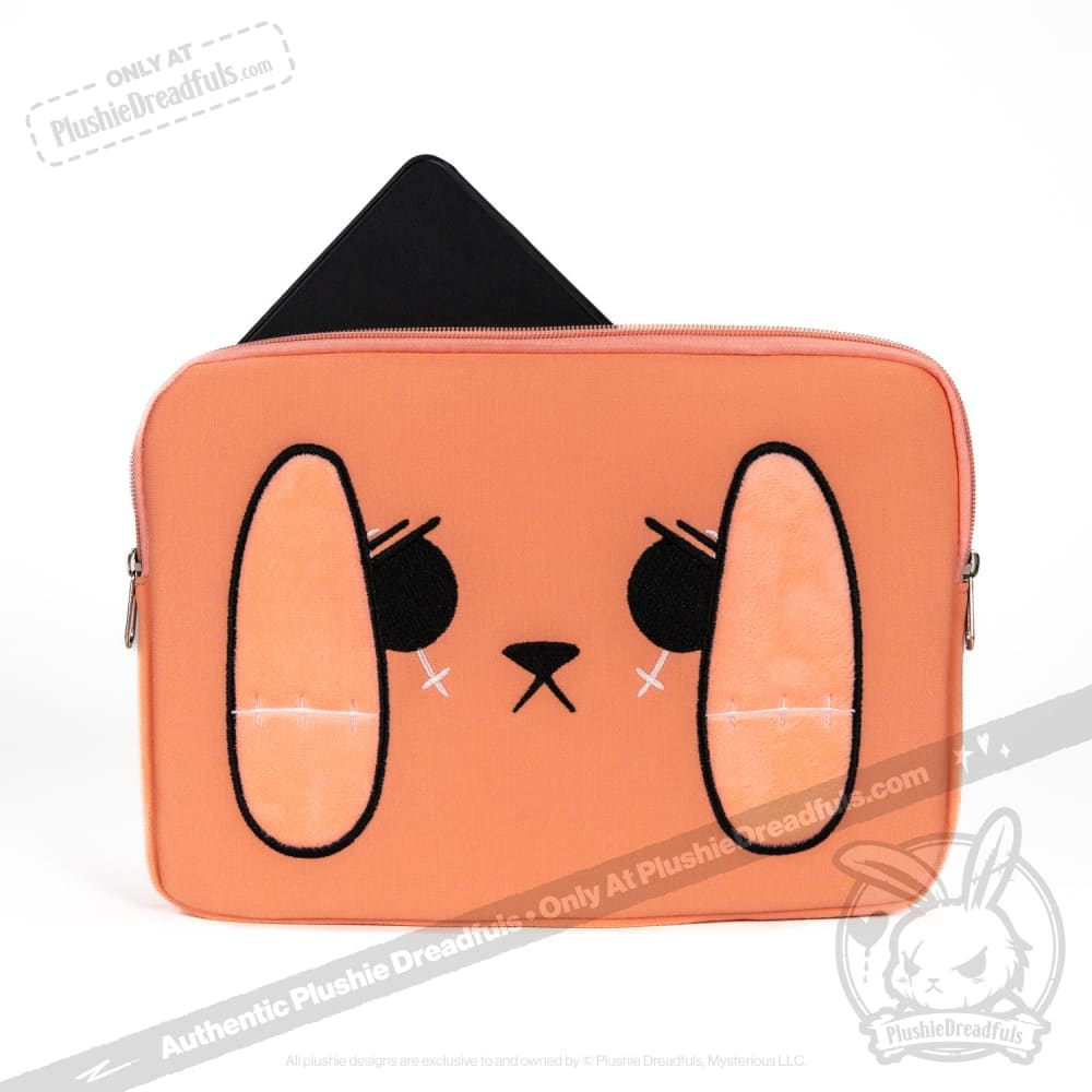 Plushie Dreadfuls Anxiety Rabbit Zip Tablet Laptop Sleeve Ipad Case