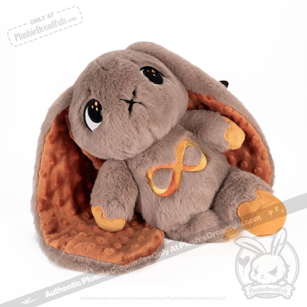 Plushie Dreadfuls - Autism Spectrum Rabbit Gold Edition - Plush Rabbit Stuffed Animal - Mysterious