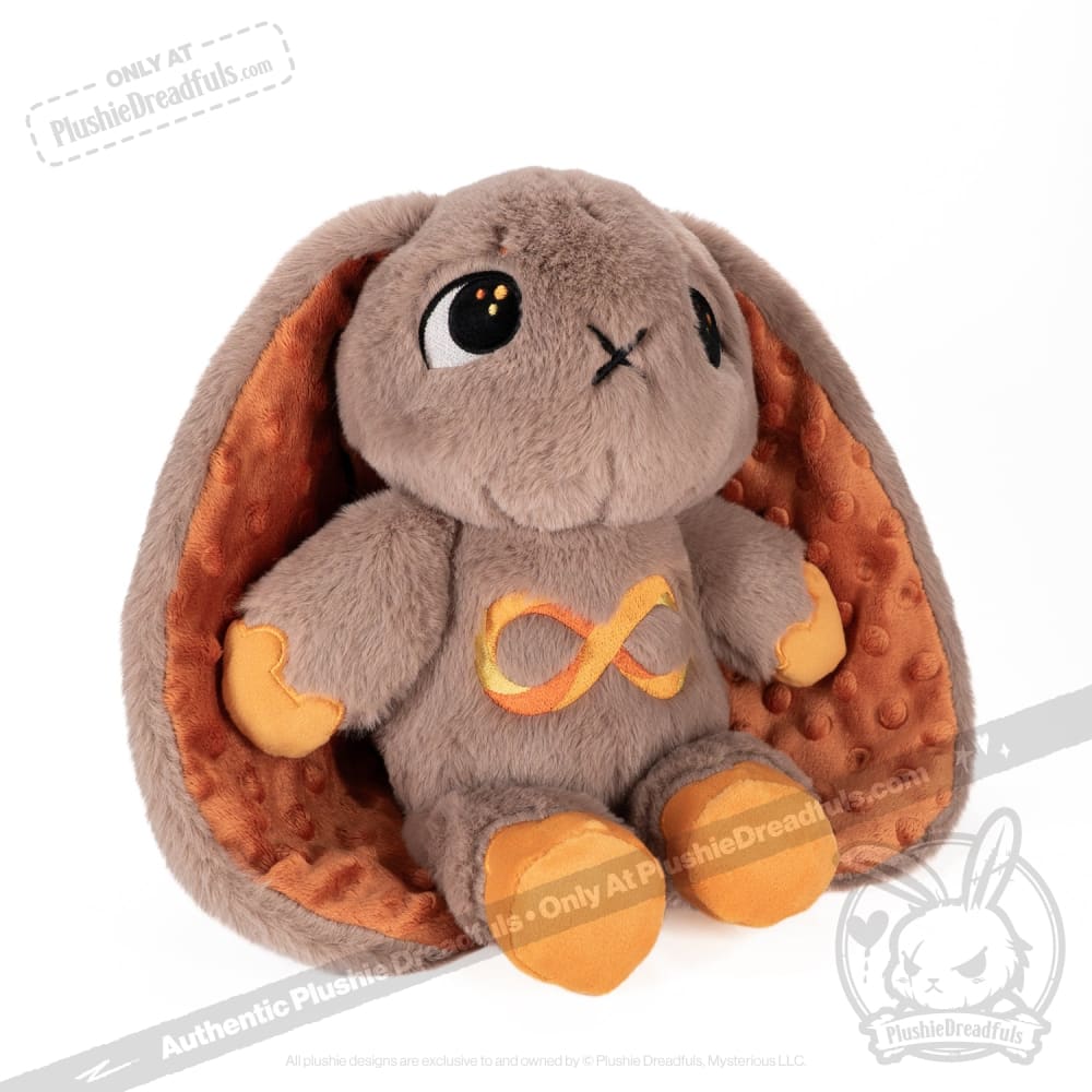 Plushie Dreadfuls - Autism Spectrum Rabbit Gold Edition - Plush Rabbit Stuffed Animal - Mysterious