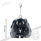 Plushie Dreadfuls - Black Anxiety Rabbit Plush Keychain Accessory Keychain