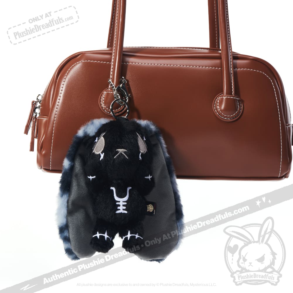 Plushie Dreadfuls - Black Anxiety Rabbit Plush Keychain Accessory Keychain