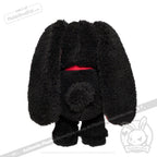 Plushie Dreadfuls - Black Plaid Love Rabbit - Plush Stuffed Animal toy