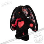 Plushie Dreadfuls - Black Plaid Love Rabbit - Plush Stuffed Animal toy