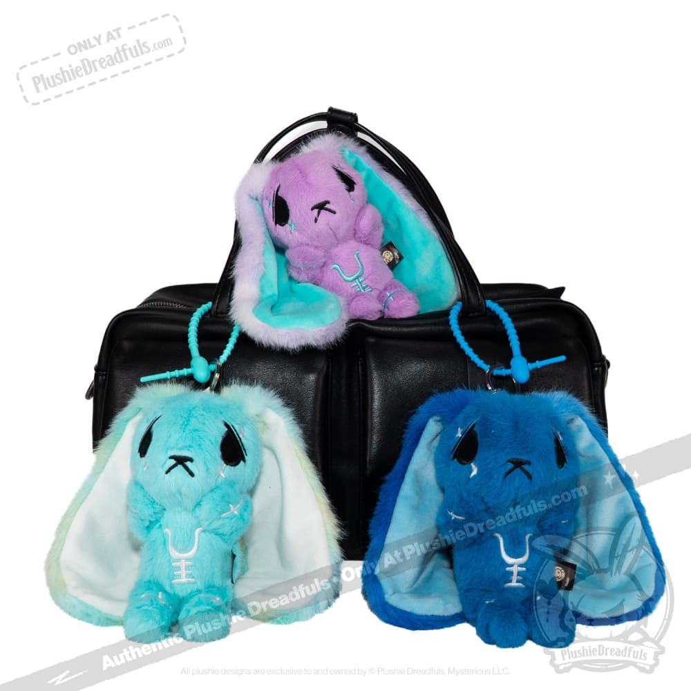 Plushie Dreadfuls - Blue Anxiety Rabbit Plush Keychain Accessory Keychain