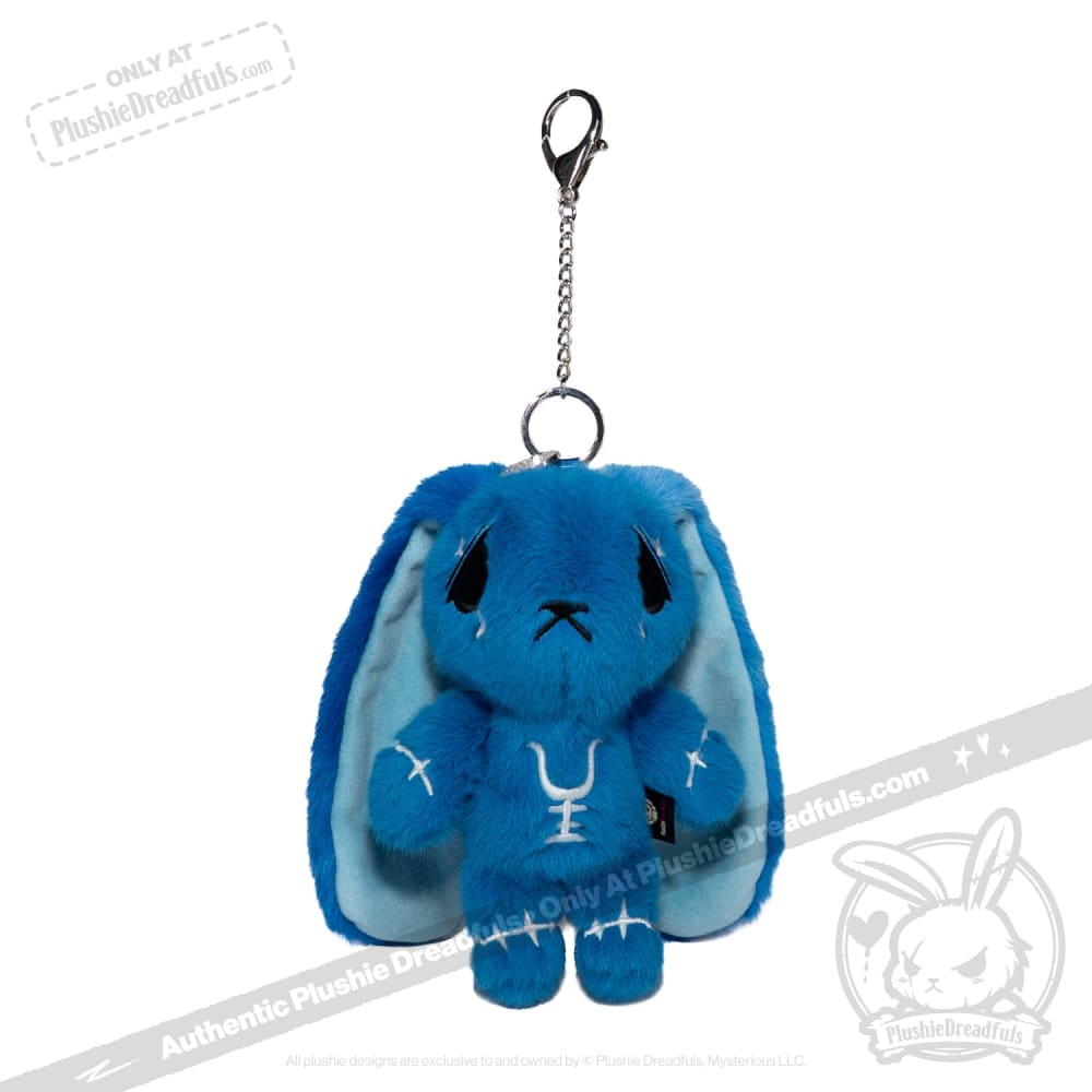 Plushie Dreadfuls - Blue Anxiety Rabbit Plush Keychain Accessory Keychain