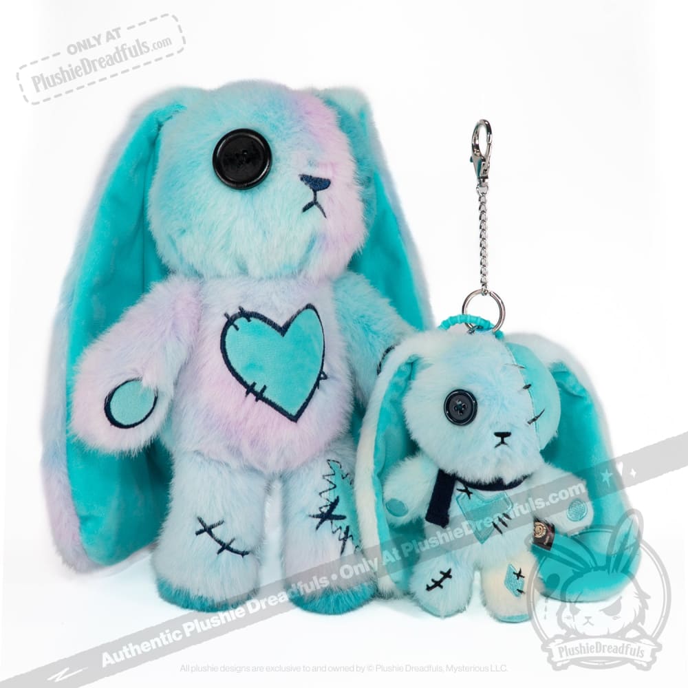 Plushie Dreadfuls - Blue Ice Love Rabbit Plush Keychain Accessory - Mysterious