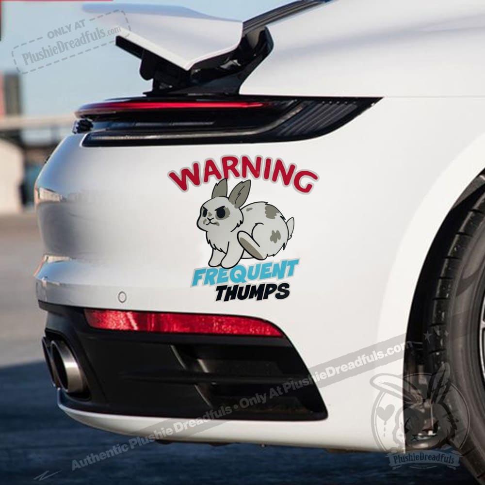 Plushie Dreadfuls - Buns Behaving Bunnly Car Decals sticker
