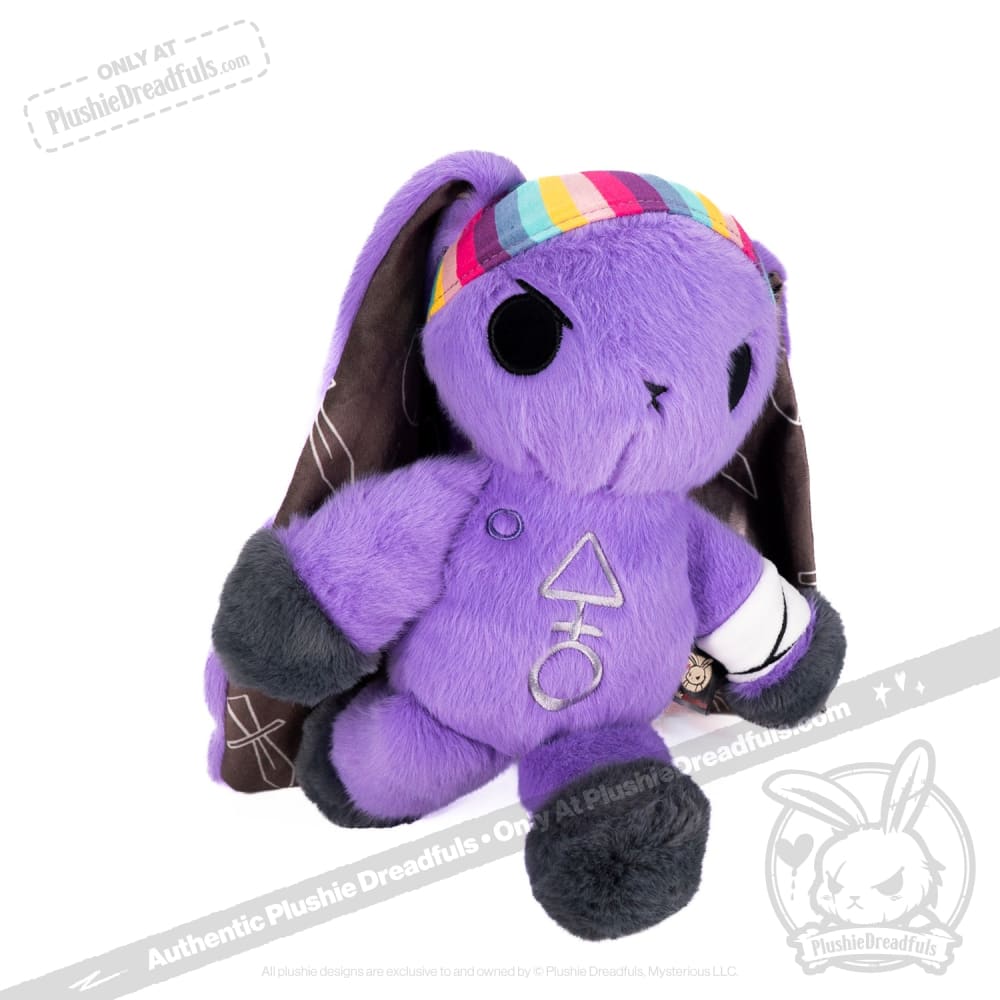 Plushie Dreadfuls - Cancer Warrior Rabbit Plush Stuffed Animal Plush