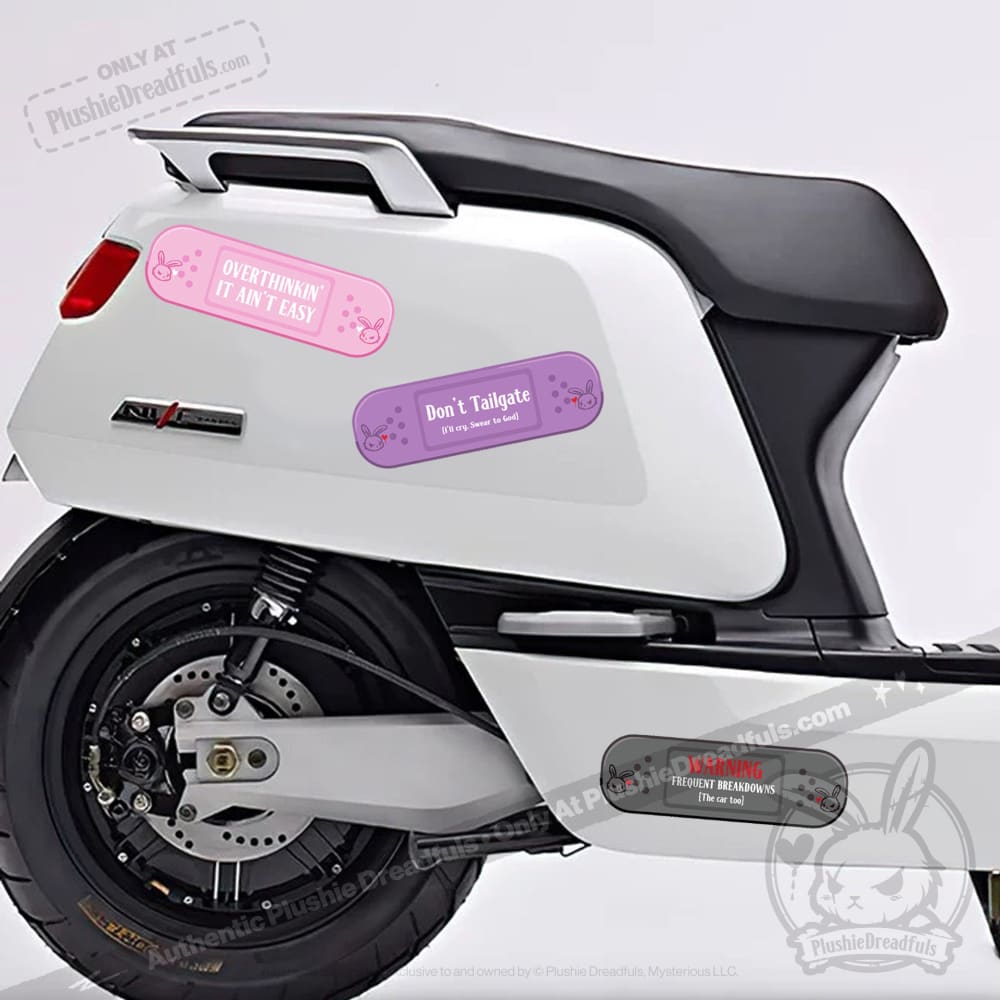 Plushie Dreadfuls - Car Decal Bandaids Sticker