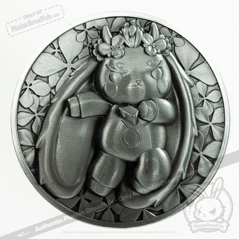Plushie Dreadfuls Collectible Coin - Zodiac Rabbit - Mysterious