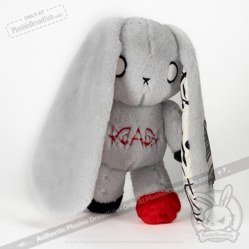 Plushie Dreadfuls - Dyslexia Rabbit Plush Stuffed Animal Plush