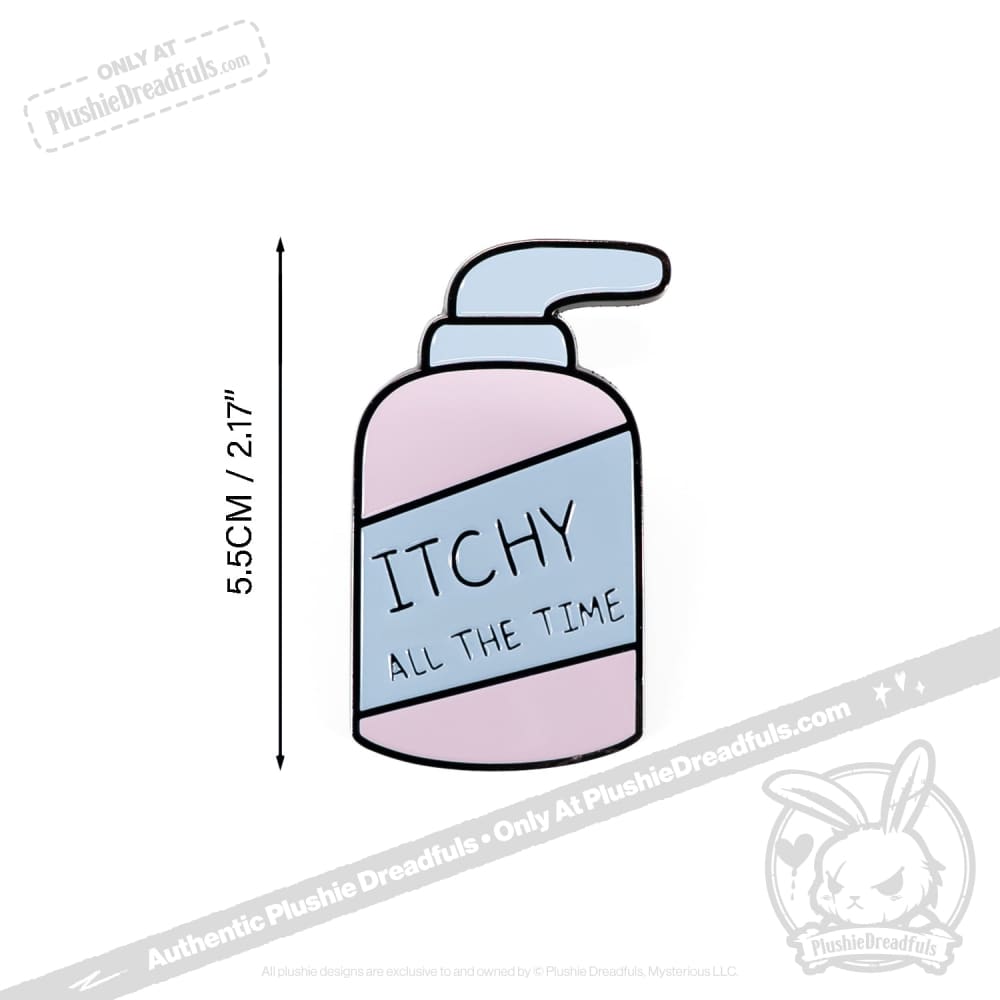 Plushie Dreadfuls - Eczema Lotion Buddy Enamel Pin Pin