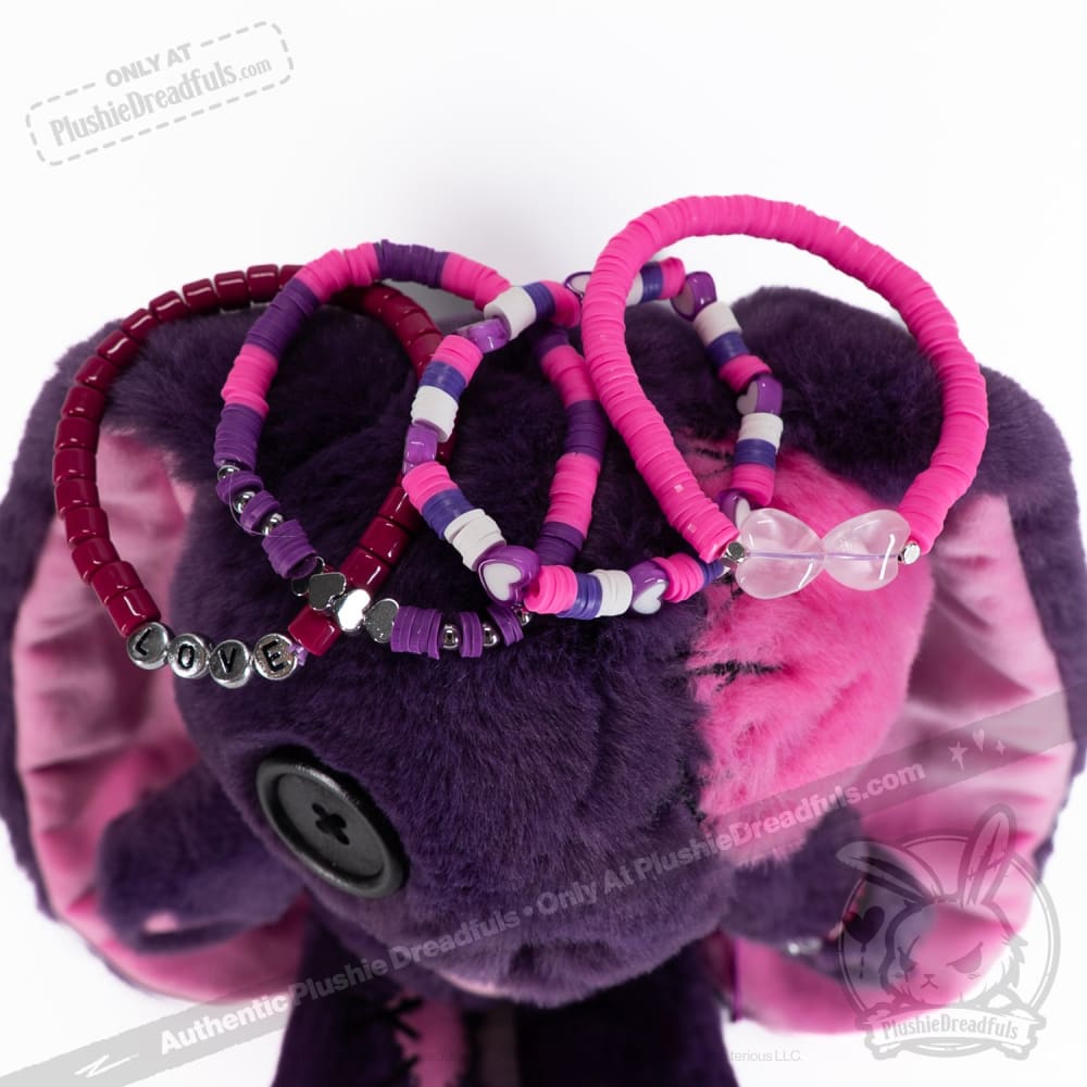 Plushie Dreadfuls - Electric Love Rabbit Stacking Friendship Bracelet Bracelet