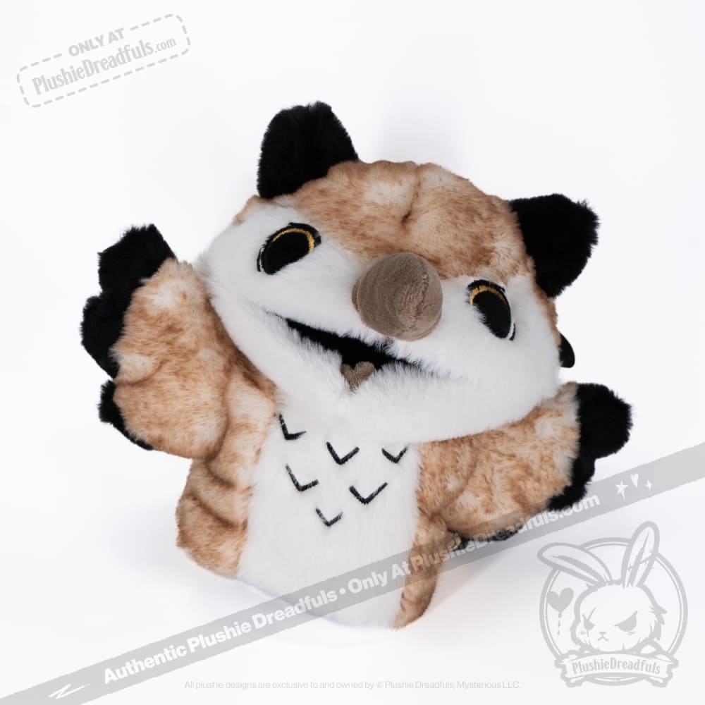 Plushie Dreadfuls - Existential Horror Owl Plush Stuffed Animal Toy