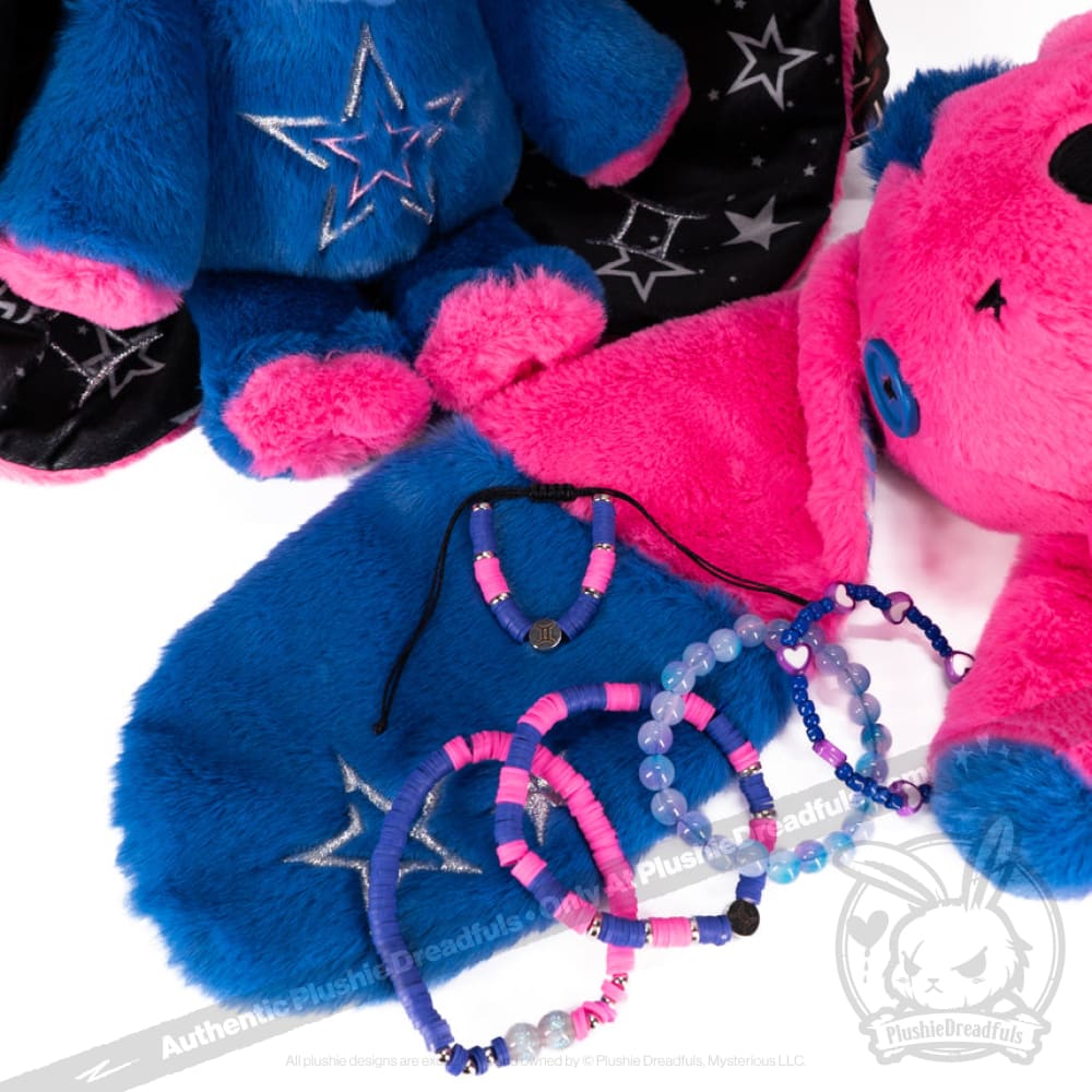 Plushie Dreadfuls - Gemini Rabbit Stacking Friendship Bracelet