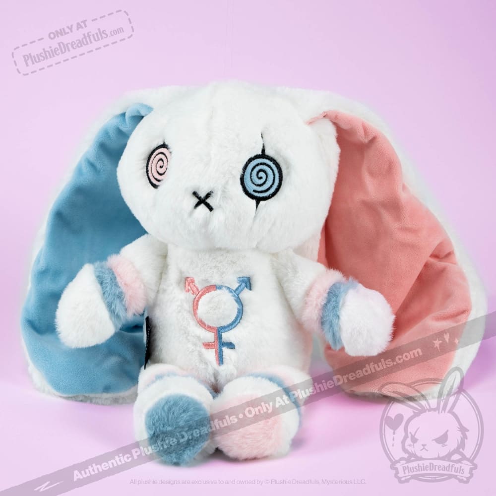 Plushie Dreadfuls - Gender Dysphoria Rabbit - Plush Stuffed Animal - Mysterious