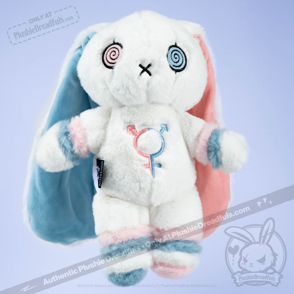 Plushie Dreadfuls - Gender Dysphoria Rabbit - Plush Stuffed Animal - Mysterious