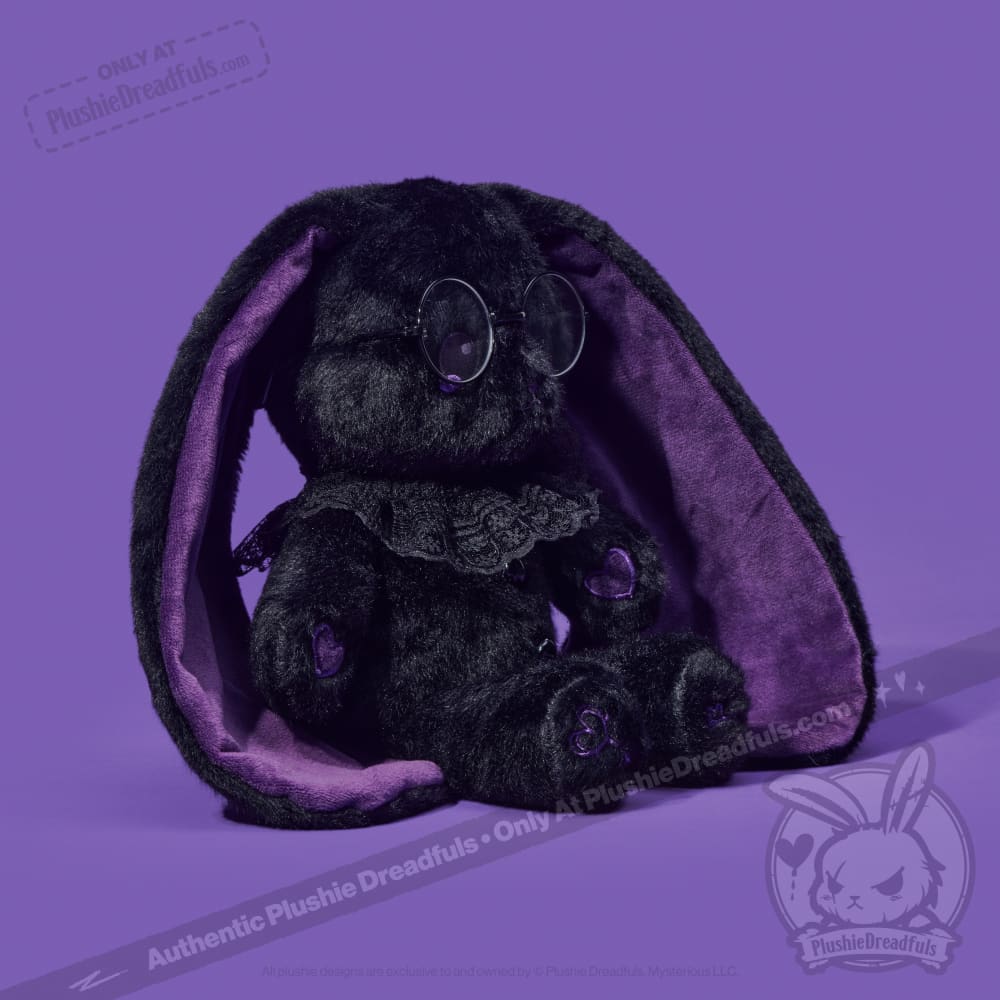 Plushie Dreadfuls - Goth Shy Rabbit - Plush Stuffed Animal plush