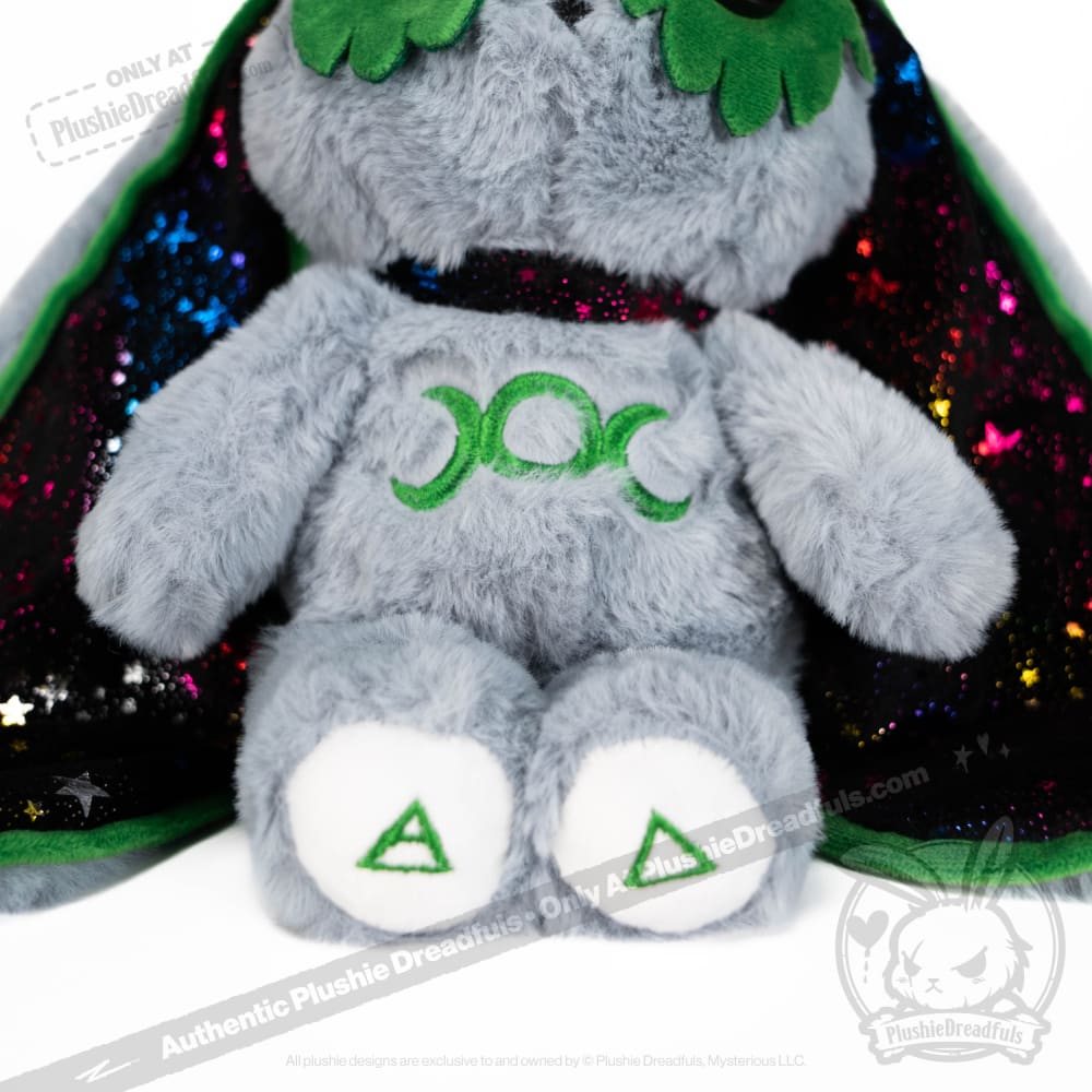 Plushie Dreadfuls - Grey Witch Rabbit - Plush Stuffed Animal - Mysterious