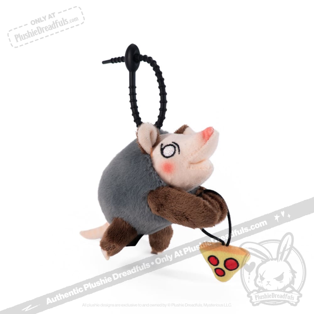 Plushie Dreadfuls - Hangry Pizza Opossum Plush Keychain Keychain