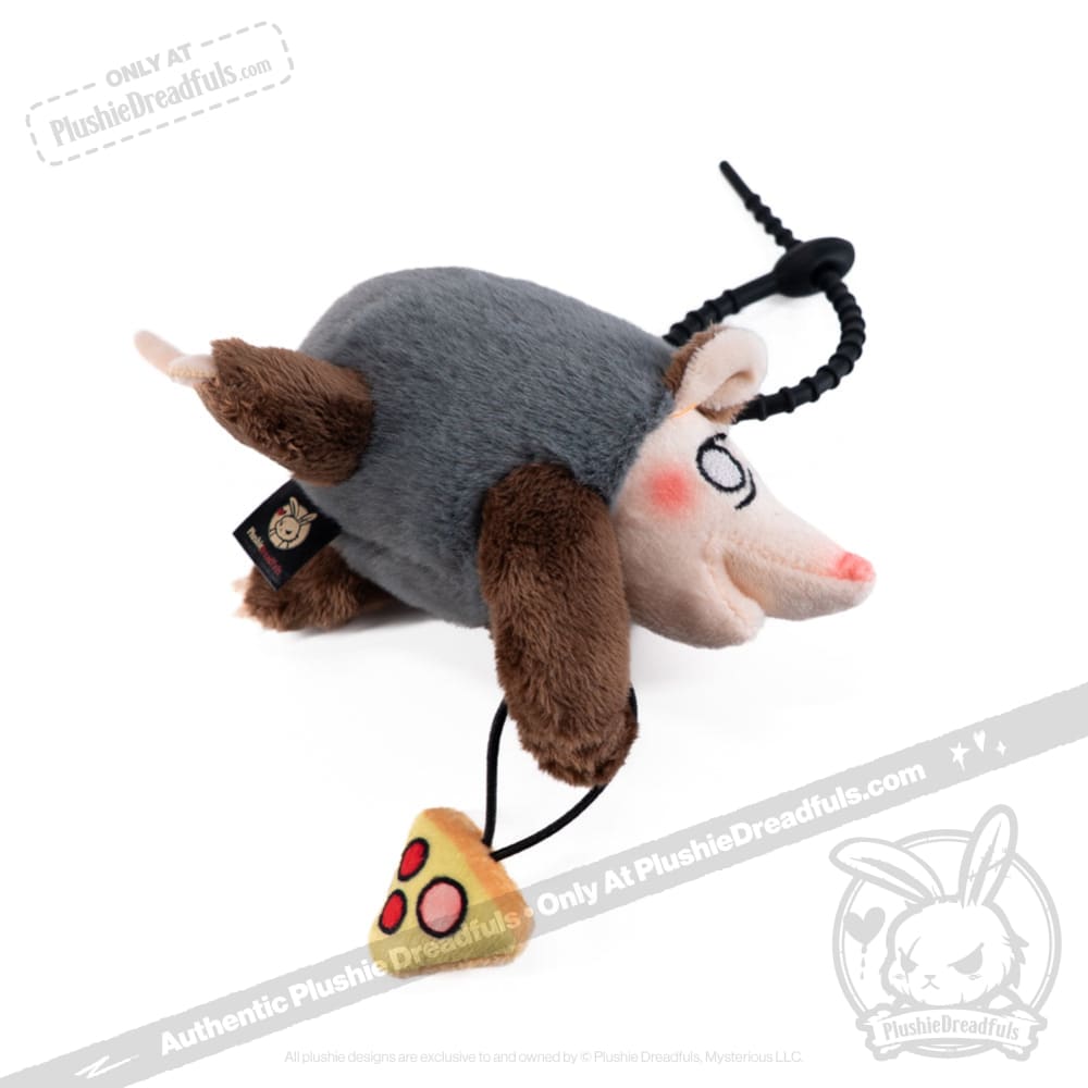 Plushie Dreadfuls - Hangry Pizza Opossum Plush Keychain Keychain