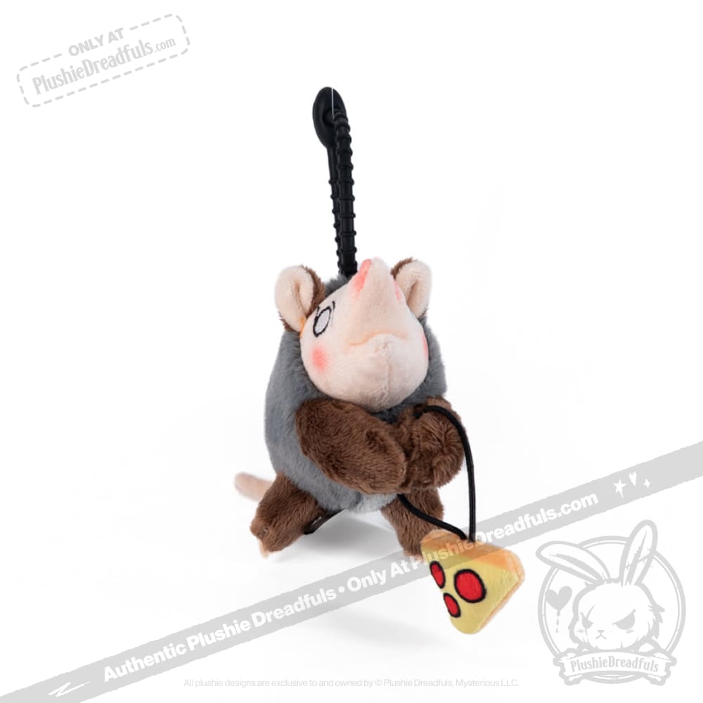 Plushie Dreadfuls - Hangry Pizza Opossum Plush Keychain Keychain