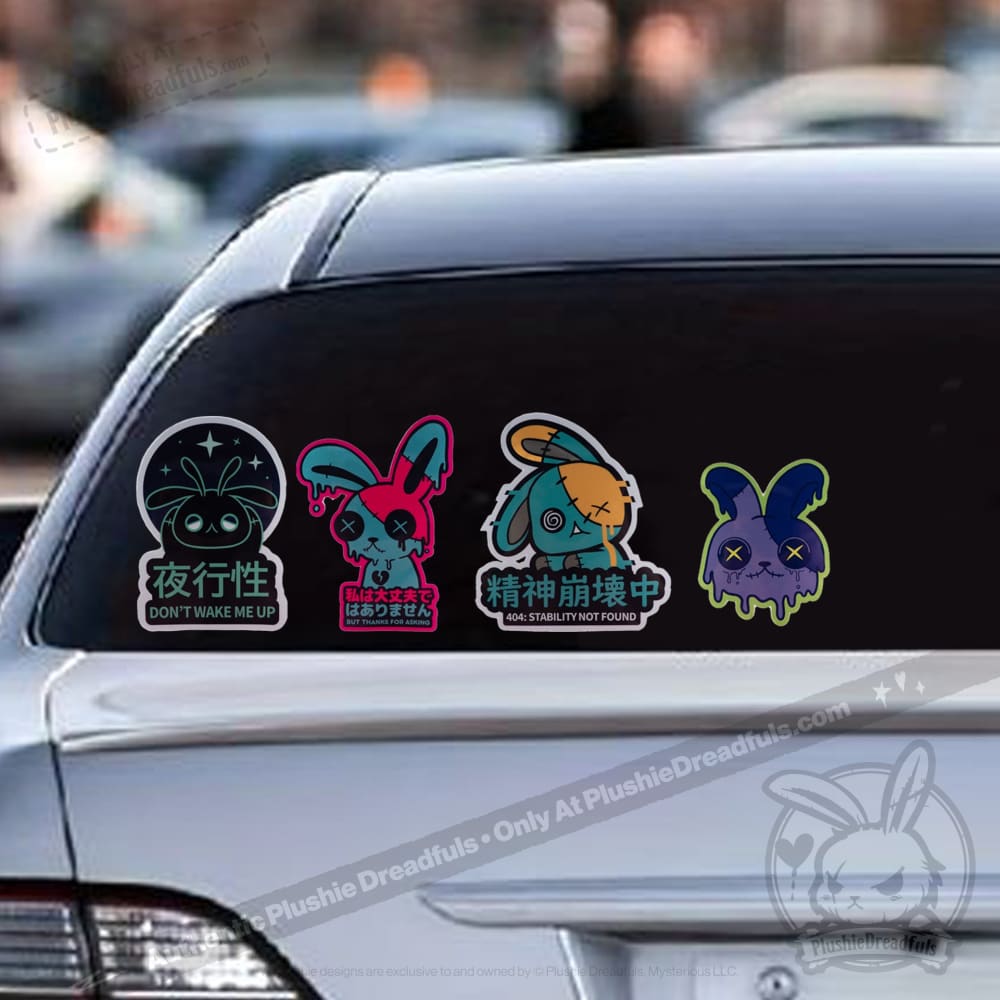Plushie Dreadfuls - Insomnia Core Car Decals sticker